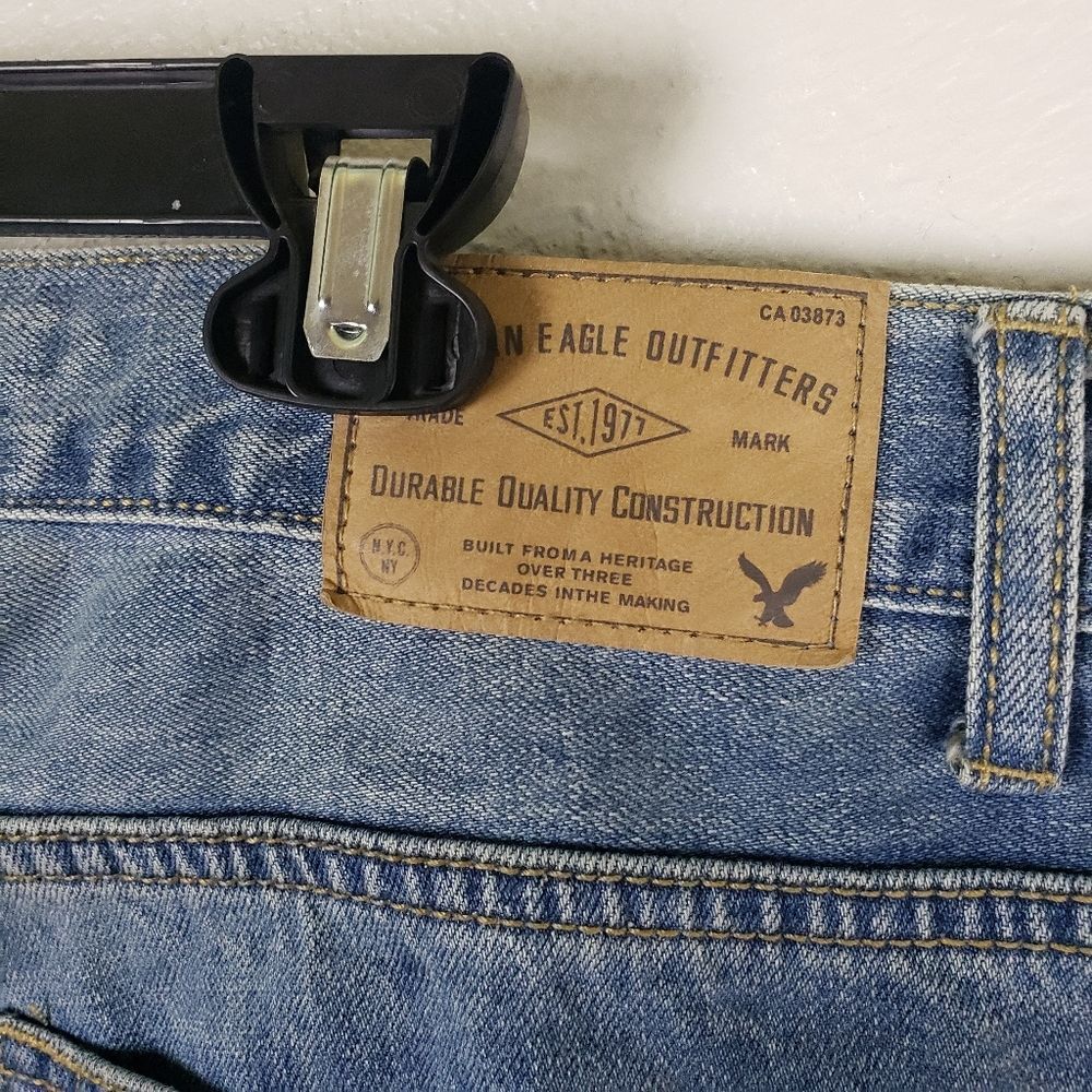 Men's American Eagle Outfitters Slim Straight Denim Jeans Size 36X32 - Picture 8 of 10